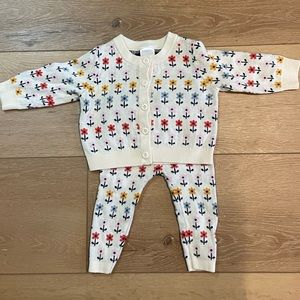 Hanna Andersson sweater set 6-12m